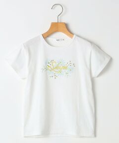 SHIPS / シップス Tシャツ | SHIPS KIDS:140〜150cm / ガーリー エンブロイダリー ロゴ Tシャツ