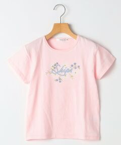 SHIPS / シップス Tシャツ | SHIPS KIDS:140〜150cm / ガーリー エンブロイダリー ロゴ Tシャツ