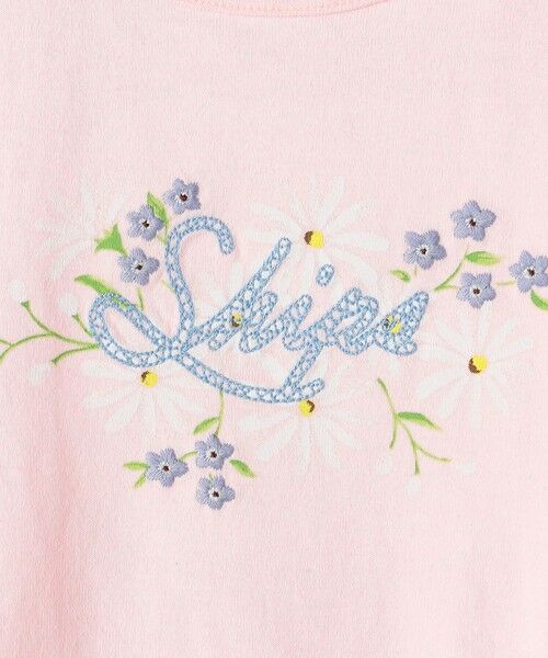 SHIPS / シップス Tシャツ | SHIPS KIDS:140〜150cm / ガーリー エンブロイダリー ロゴ Tシャツ | 詳細7