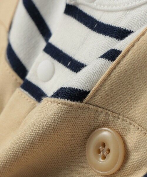 SHIPS / シップス ロンパース | SHIPS KIDS:70〜80cm / フェイク サスペンダー ロンパース | 詳細1