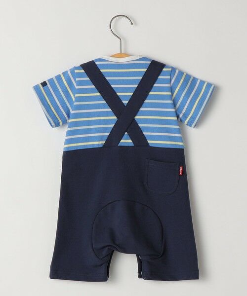 SHIPS / シップス ロンパース | SHIPS KIDS:70〜80cm / フェイク サスペンダー ロンパース | 詳細3
