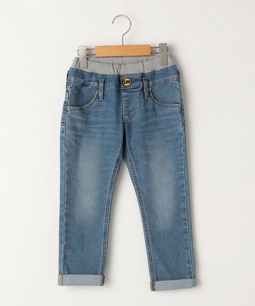 SHIPS / シップス その他パンツ | Lee:100〜160cm / リブ ストレッチ テーパード デニム(ライトブルー)