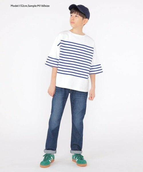 SHIPS / シップス その他パンツ | Lee:100〜160cm / リブ ストレッチ テーパード デニム | 詳細4