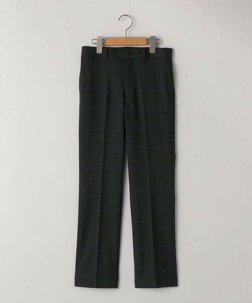 SHIPS / シップス セットアップ | SHIPS KIDS:140〜160cm /〈洗濯機可能〉セレモニー ブラックウォッチ ストレッチ スラックス パンツ(ネイビー)