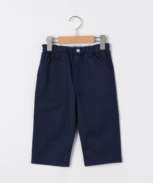 SHIPS / シップス ショート・ハーフ・半端丈パンツ | SHIPS KIDS:80〜90cm / クロップド パンツ（ネイビー）