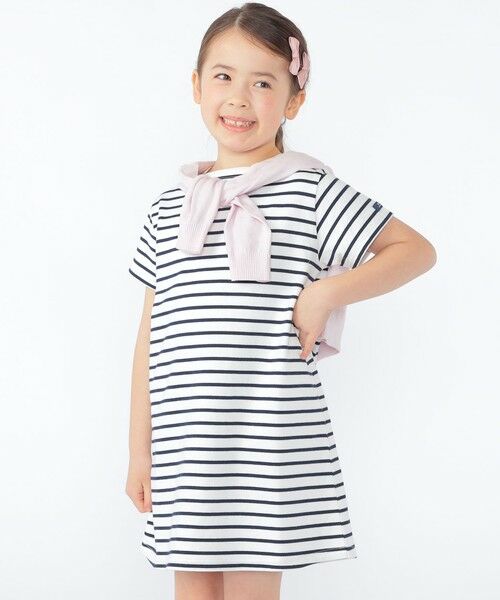 SHIPS / シップス ロング・マキシ丈ワンピース | SHIPS KIDS:100〜130cm / ボーダー ワンピース | 詳細1