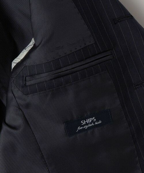 SHIPS / シップス セットアップ | SHIPS KIDS:110〜130cm /セレモニー ネイビー ストライプ ジャケット | 詳細18