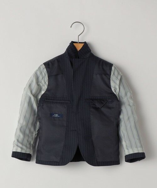 SHIPS / シップス セットアップ | SHIPS KIDS:110〜130cm /セレモニー ネイビー ストライプ ジャケット | 詳細2