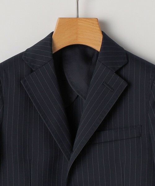 SHIPS / シップス セットアップ | SHIPS KIDS:110〜130cm /セレモニー ネイビー ストライプ ジャケット | 詳細4