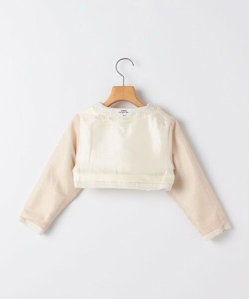 SHIPS / シップス ノーカラージャケット | SHIPS KIDS:110〜130cm /セレモニー ラメ ツイード ボレロ ジャケット | 詳細3