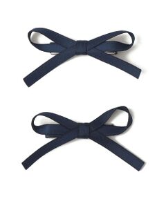 SHIPS / シップス ヘアピン | SHIPS KIDS:サテン リボン デザイン ヘアクリップ 2コセット