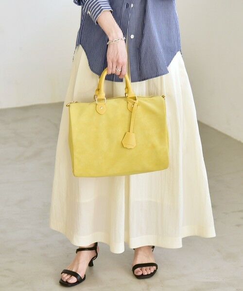 SHIPS / シップス ボストンバッグ | 《予約》quaranciel: 2way チャーム ビッグ ボストン バッグ | 詳細15