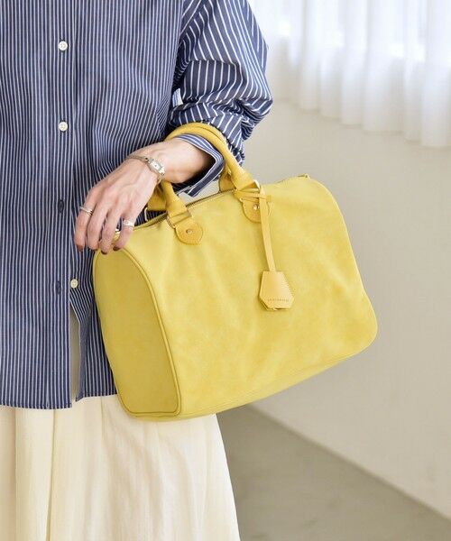 SHIPS / シップス ボストンバッグ | 《予約》quaranciel: 2way チャーム ビッグ ボストン バッグ（イエロー）