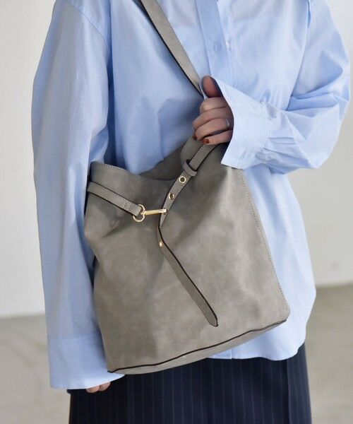 SHIPS / シップス トートバッグ | 《予約》quaranciel: ワンハンドル ベルトデザイン トート バッグ | 詳細3