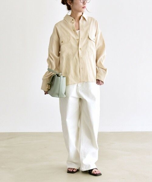 SHIPS / シップス シャツ・ブラウス | 《予約》quaranciel:〈洗濯機可能〉ルーズ ポケット シャツ | 詳細1