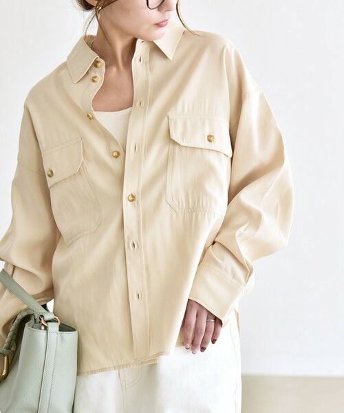 SHIPS / シップス シャツ・ブラウス | 《予約》quaranciel:〈洗濯機可能〉ルーズ ポケット シャツ | 詳細3