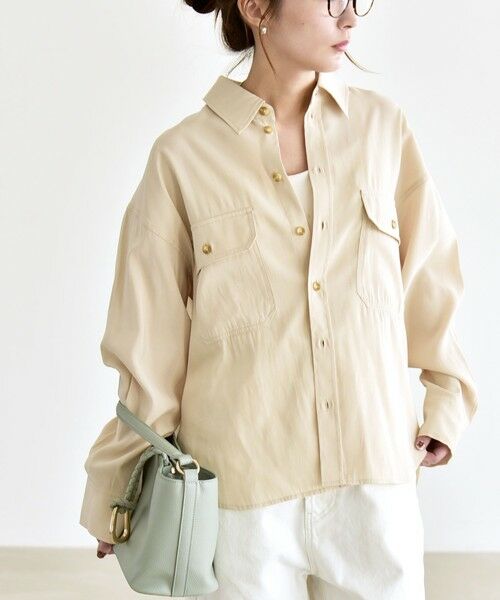 SHIPS / シップス シャツ・ブラウス | 《予約》quaranciel:〈洗濯機可能〉ルーズ ポケット シャツ | 詳細4