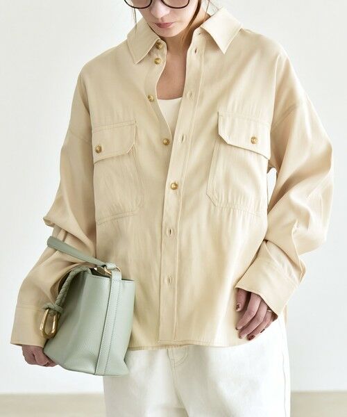 SHIPS / シップス シャツ・ブラウス | 《予約》quaranciel:〈洗濯機可能〉ルーズ ポケット シャツ | 詳細5