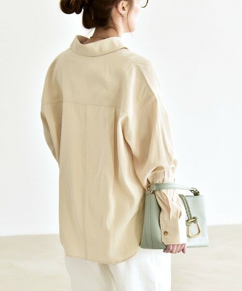 SHIPS / シップス シャツ・ブラウス | 《予約》quaranciel:〈洗濯機可能〉ルーズ ポケット シャツ | 詳細8