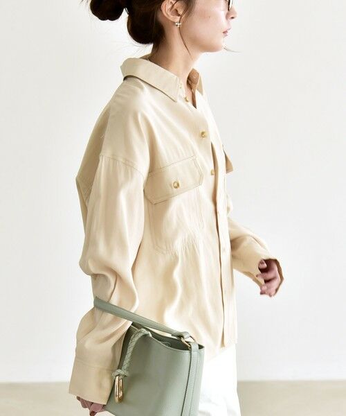 SHIPS / シップス シャツ・ブラウス | 《予約》quaranciel:〈洗濯機可能〉ルーズ ポケット シャツ | 詳細9