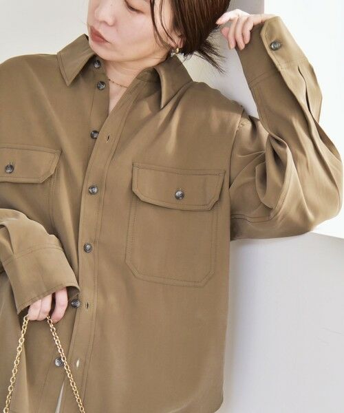 SHIPS / シップス シャツ・ブラウス | 《予約》quaranciel:〈洗濯機可能〉ルーズ ポケット シャツ | 詳細18