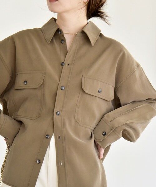 SHIPS / シップス シャツ・ブラウス | 《予約》quaranciel:〈洗濯機可能〉ルーズ ポケット シャツ | 詳細19