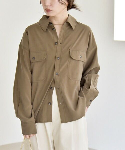 SHIPS / シップス シャツ・ブラウス | 《予約》quaranciel:〈洗濯機可能〉ルーズ ポケット シャツ | 詳細20