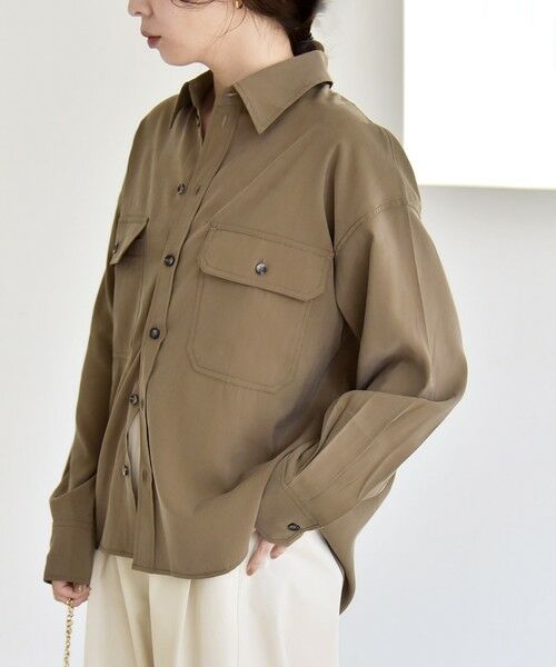 SHIPS / シップス シャツ・ブラウス | 《予約》quaranciel:〈洗濯機可能〉ルーズ ポケット シャツ | 詳細21