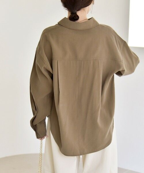 SHIPS / シップス シャツ・ブラウス | 《予約》quaranciel:〈洗濯機可能〉ルーズ ポケット シャツ | 詳細23