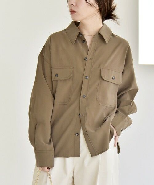 SHIPS / シップス シャツ・ブラウス | 《予約》quaranciel:〈洗濯機可能〉ルーズ ポケット シャツ | 詳細24