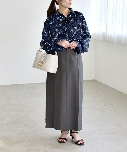 SHIPS / シップス シャツ・ブラウス | 《予約》quaranciel:〈洗濯機可能〉ドット フラワープリント リボンタイ シャツ | 詳細7