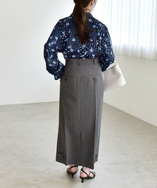 SHIPS / シップス シャツ・ブラウス | 《予約》quaranciel:〈洗濯機可能〉ドット フラワープリント リボンタイ シャツ | 詳細8