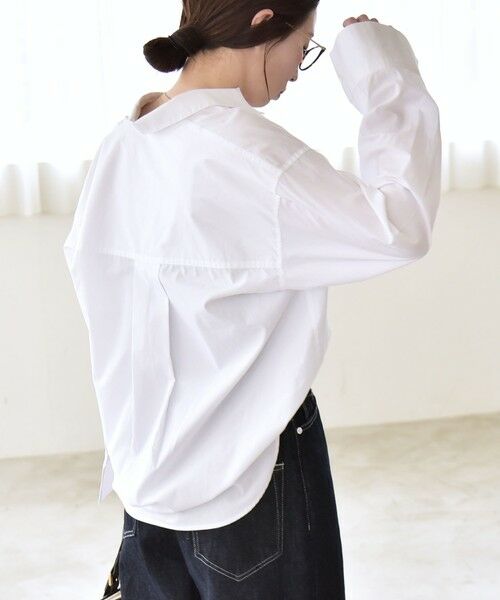 SHIPS / シップス シャツ・ブラウス | 《予約》quaranciel:〈洗濯機可能〉レギュラーカラー ヨーク ルーズ シャツ | 詳細8