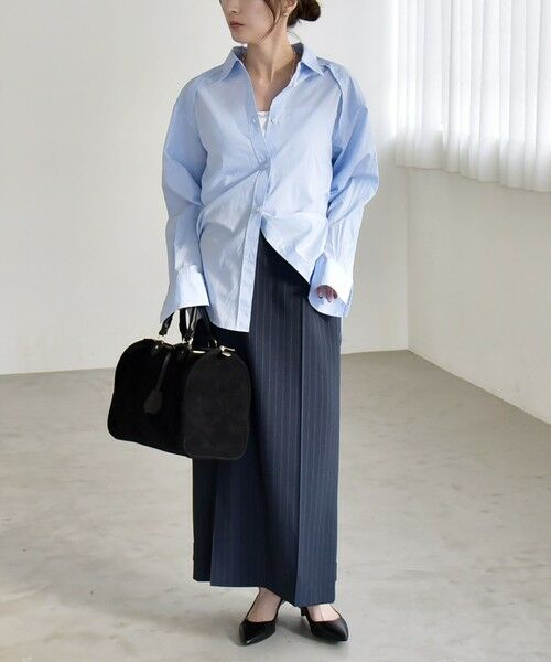 SHIPS / シップス シャツ・ブラウス | 《予約》quaranciel:〈洗濯機可能〉レギュラーカラー ヨーク ルーズ シャツ | 詳細13