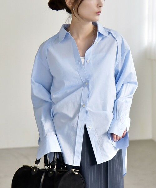 SHIPS / シップス シャツ・ブラウス | 《予約》quaranciel:〈洗濯機可能〉レギュラーカラー ヨーク ルーズ シャツ | 詳細16