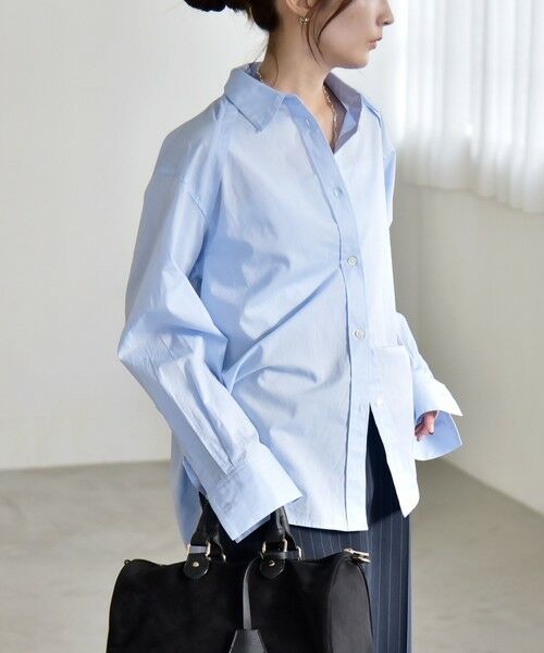 SHIPS / シップス シャツ・ブラウス | 《予約》quaranciel:〈洗濯機可能〉レギュラーカラー ヨーク ルーズ シャツ | 詳細19