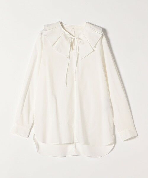 SHIPS / シップス シャツ・ブラウス | 《予約》quaranciel:〈洗濯機可能〉タックカラー 2way キーネック シャツ ブラウス | 詳細14