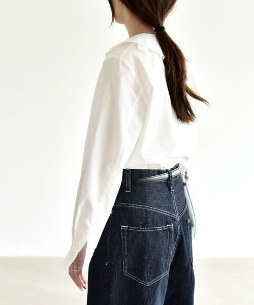 SHIPS / シップス シャツ・ブラウス | 《予約》quaranciel:〈洗濯機可能〉タックカラー 2way キーネック シャツ ブラウス | 詳細8