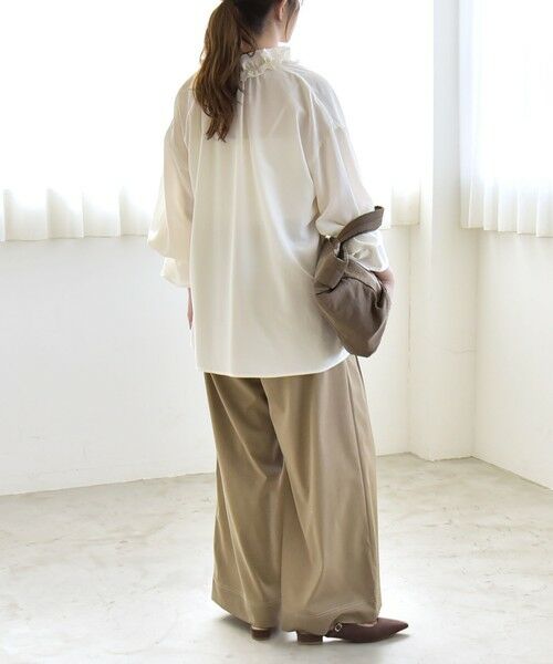 SHIPS / シップス シャツ・ブラウス | 《予約》quaranciel:〈洗濯機可能〉フリルカラー リボン ロングスリーブ ブラウス | 詳細2