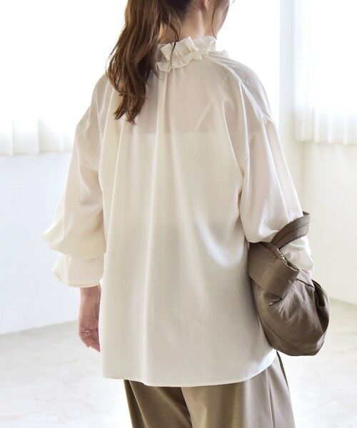 SHIPS / シップス シャツ・ブラウス | 《予約》quaranciel:〈洗濯機可能〉フリルカラー リボン ロングスリーブ ブラウス | 詳細6