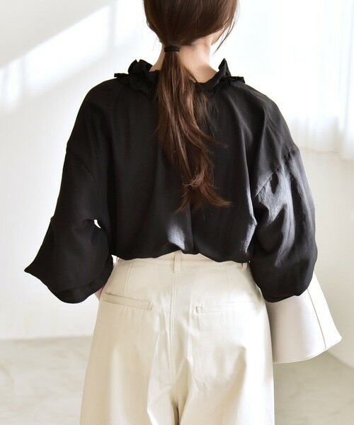 SHIPS / シップス シャツ・ブラウス | 《予約》quaranciel:〈洗濯機可能〉フリルカラー リボン ロングスリーブ ブラウス | 詳細14