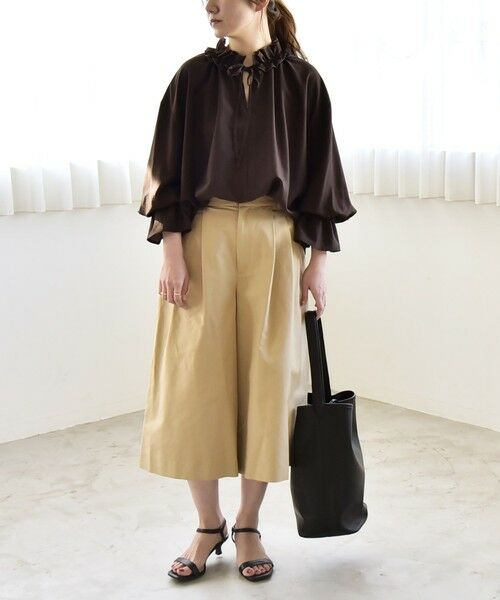 SHIPS / シップス シャツ・ブラウス | 《予約》quaranciel:〈洗濯機可能〉フリルカラー リボン ロングスリーブ ブラウス | 詳細18