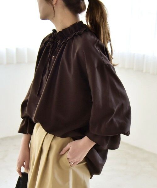 SHIPS / シップス シャツ・ブラウス | 《予約》quaranciel:〈洗濯機可能〉フリルカラー リボン ロングスリーブ ブラウス | 詳細22