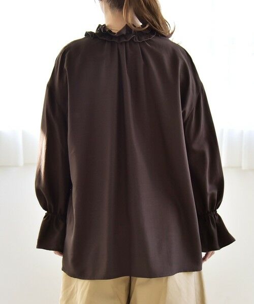 SHIPS / シップス シャツ・ブラウス | 《予約》quaranciel:〈洗濯機可能〉フリルカラー リボン ロングスリーブ ブラウス | 詳細30