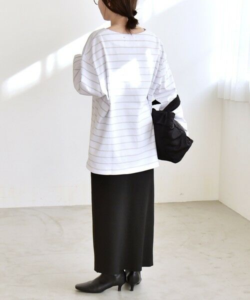 SHIPS / シップス Tシャツ | quaranciel:〈洗濯機可能〉ボーダー ビッグ スキッパー プルオーバー | 詳細10