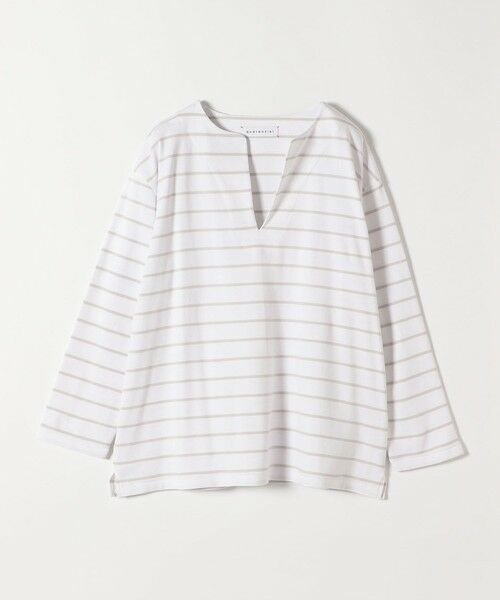 SHIPS / シップス Tシャツ | quaranciel:〈洗濯機可能〉ボーダー ビッグ スキッパー プルオーバー | 詳細16