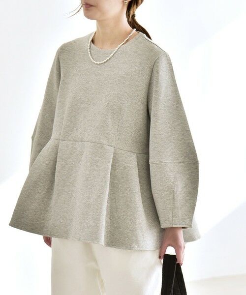 SHIPS / シップス スウェット | 《予約》quaranciel:〈洗濯機可能〉ポンチ ペプラム スウェット プルオーバー | 詳細3