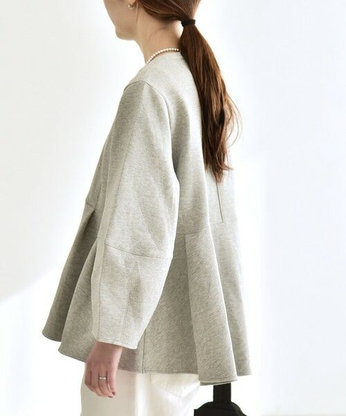 SHIPS / シップス スウェット | 《予約》quaranciel:〈洗濯機可能〉ポンチ ペプラム スウェット プルオーバー | 詳細6