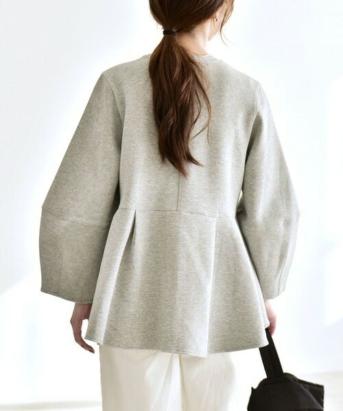 SHIPS / シップス スウェット | 《予約》quaranciel:〈洗濯機可能〉ポンチ ペプラム スウェット プルオーバー | 詳細7