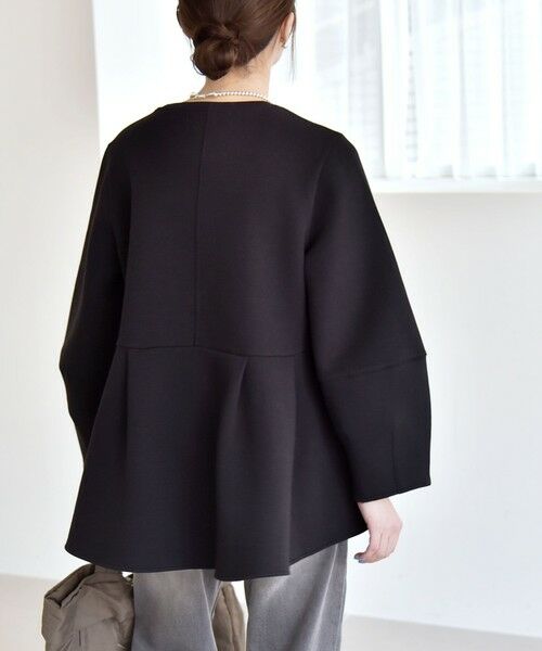 SHIPS / シップス スウェット | 《予約》quaranciel:〈洗濯機可能〉ポンチ ペプラム スウェット プルオーバー | 詳細20